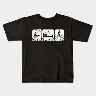 Life Of A Cycling Addict Kids T-Shirt